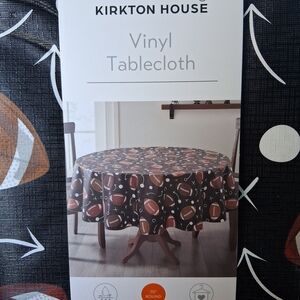 Kirkton House Vinyl Tablecloth with Football Design